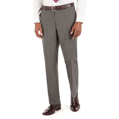 The Collection Grey semi plain tailored fit suit trouser